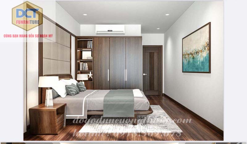 Thiết ké phòng ngủ hiện đại này phù hợp cho hầu hết thiết kế nhà của  người Việt